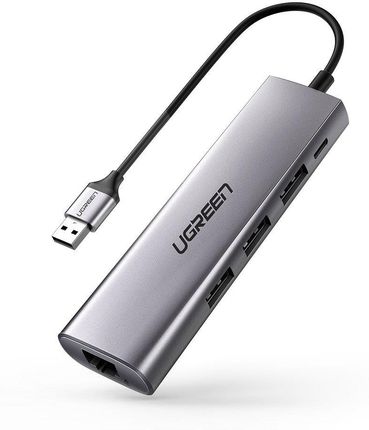 UGREEN ADAPTER HUB 5W1  CM266 USB-C, 3X USB 3.0, MICRO USB, RJ45  (UGR443)