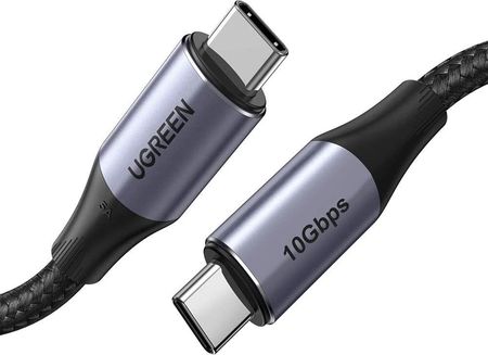 UGREEN KABEL USB-C 3.1 GEN.2  US355, PD 3.1, 5A, 100W, 4K, 10GBPS, 1M (CZARNY)  (UGR455BLK)