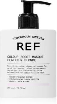 REF Colour Boost Masque delikatna odżywiająca maska bez trwałych pigmentów barwiących PLATINUM BLONDE 200 ml