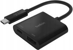 Zdjęcie BELKIN  ADAPTER Z ŁADOWANIEM USB-C DO HDMI 4K 60HZ  (AVC002BTBK) - Torzym