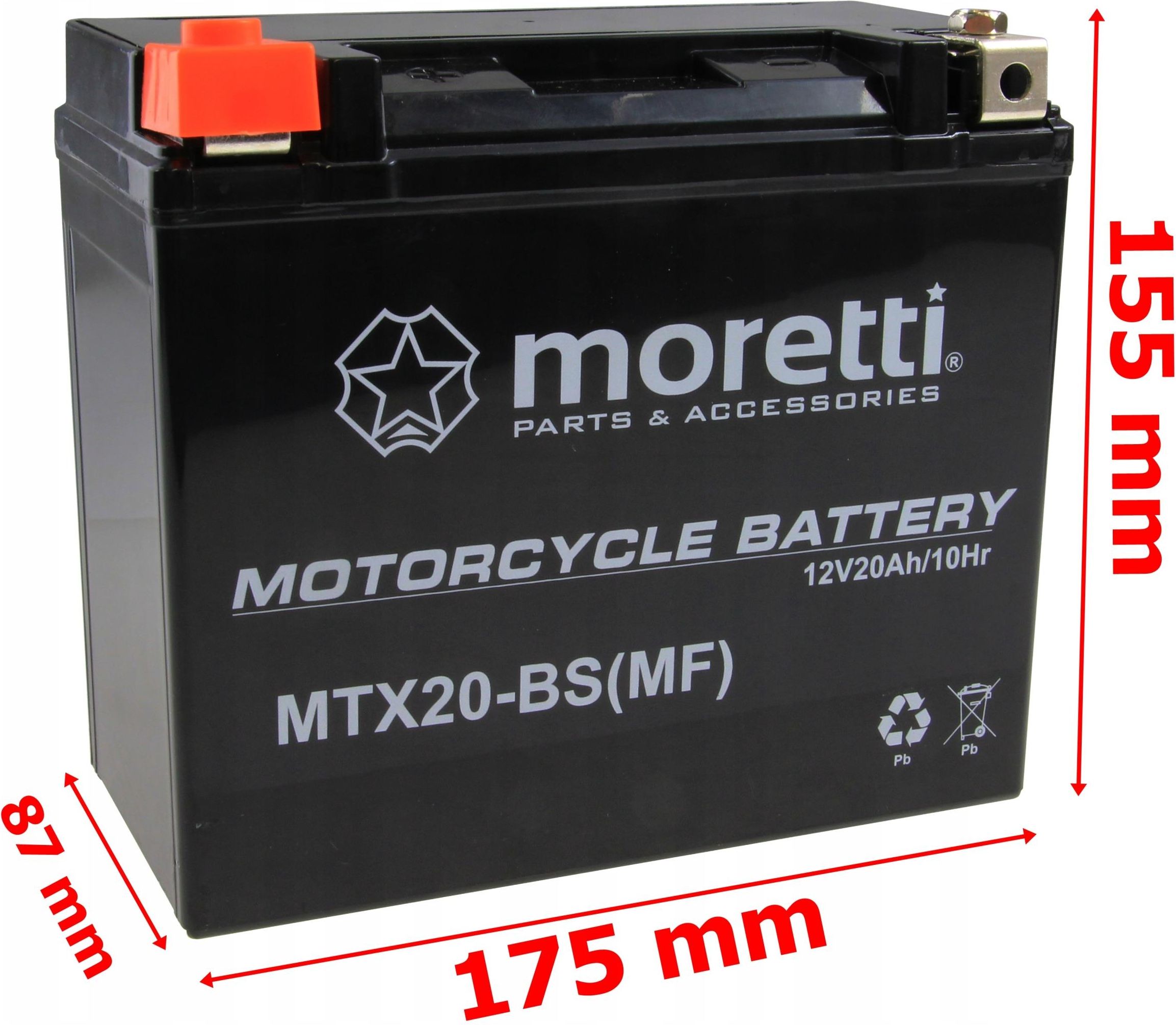 AKUMULATOR ŻELOWY MTX20-BS YTX20-BS 18AH 12V - zdjęcie 1 AKUMULATOR ŻELOWY MTX20-BS YTX20-BS 18AH 12V