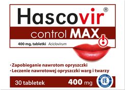 Zdjęcie Hascovir control Max 400mg 30 tabletek - Węgrów