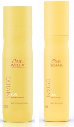 Wella Invigo Sun zestaw do włosów po kąpieli słonecznej szampon + spray