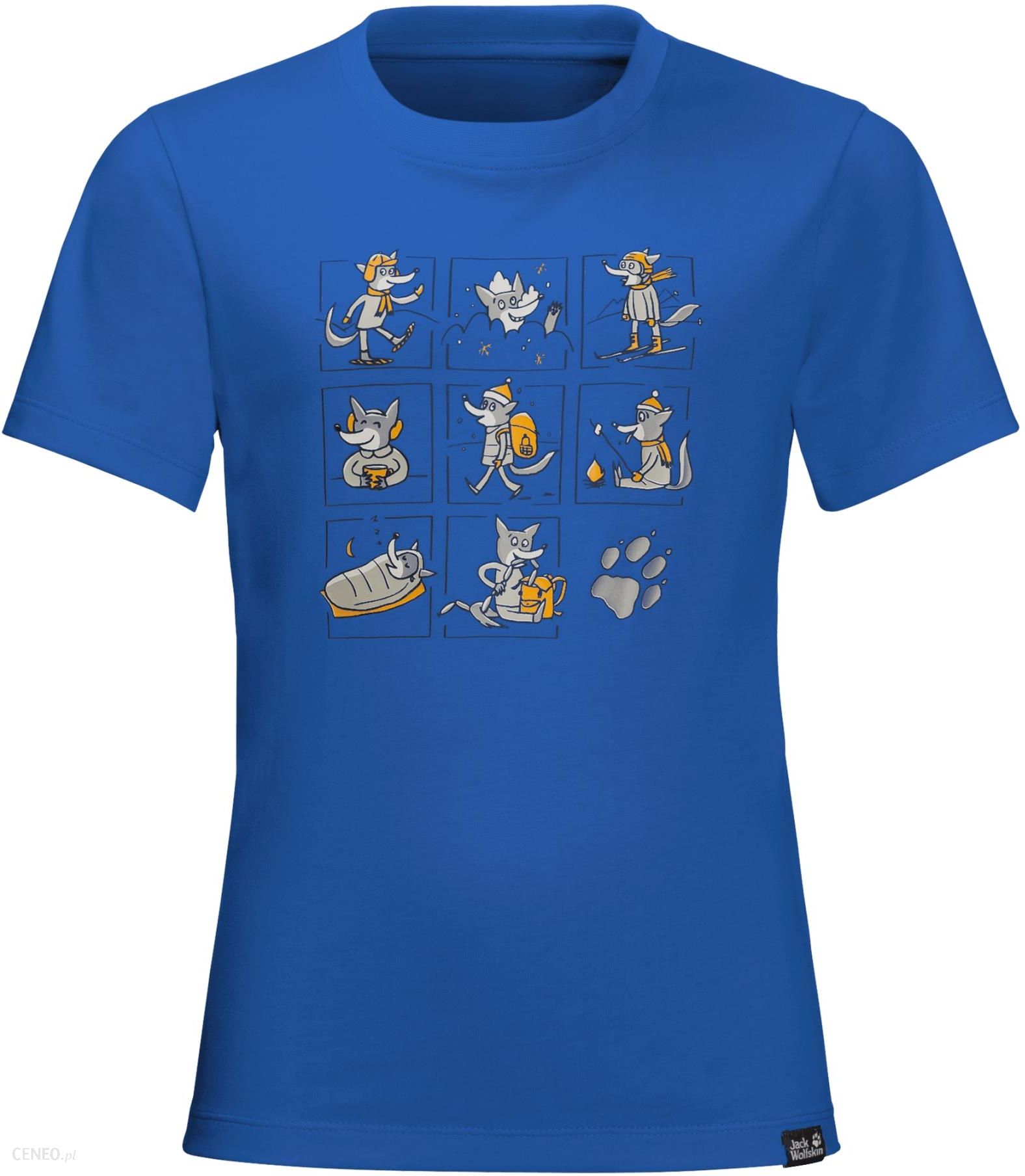 Jack Wolfskin T-Shirt Dziecięcy Many opinie i T - Blue Coastal Kids Wolves Ceny