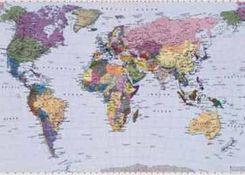 Mapa Świata - fototapeta - zdjęcie 1
