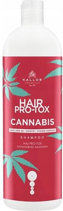 Kallos Hair Pro Tox Cannabis Szampon Do Włosów Z Olejem Z Nasion Konopi 1L