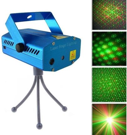 Laser Dyskotekowy Projektor Disco Stroboskop Led