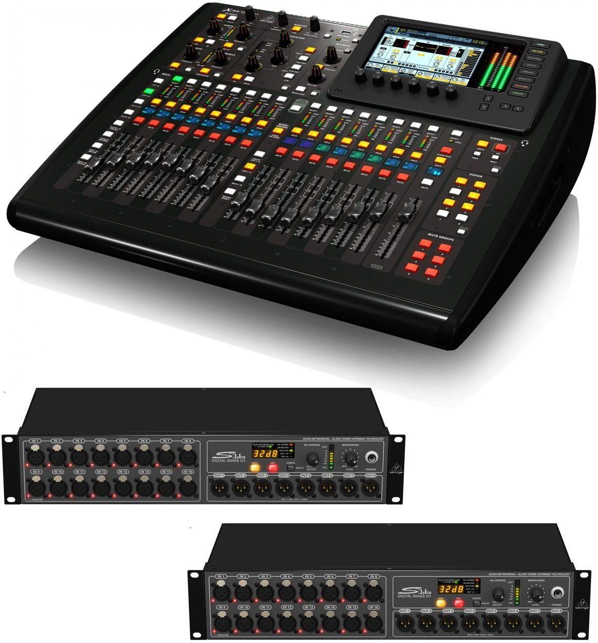 Behringer X32 Compact + 2X S16 - Kompaktowa Konsoleta Cyfrowa + Stage ...