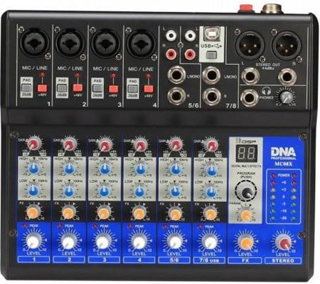 Dna Mc08X - Analogowy Mikser Audio - 8 Kanałów