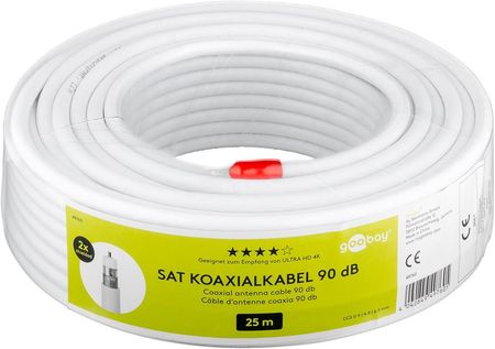 GOOBAY KABEL KONCENTRYCZNY RG6 GOOBAY 2XEKRAN 90DB CCS 25M  ()