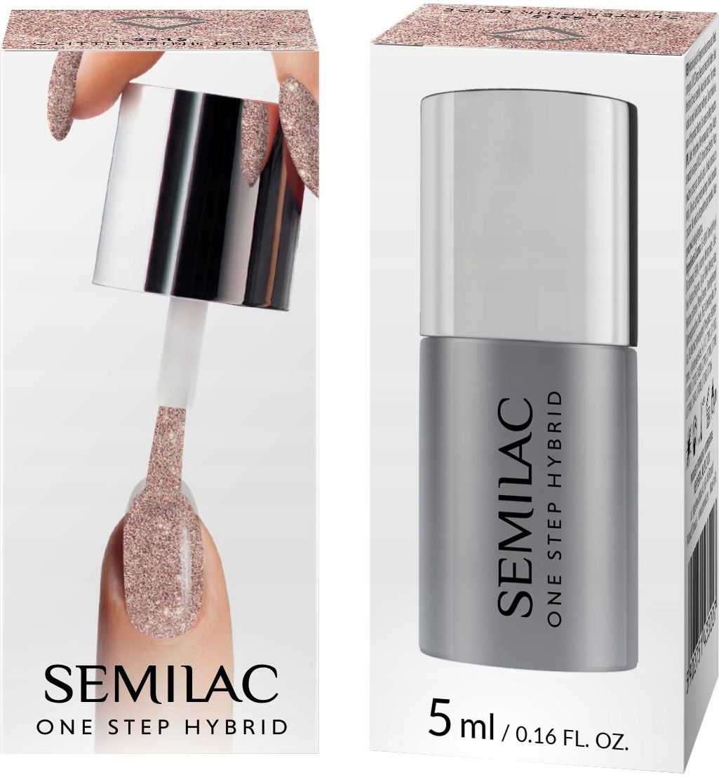 SEMILAC ONE STEP HYBRID LAKIER HYBRYDOWY S245 5ML - zdjęcie 1 SEMILAC ONE STEP HYBRID LAKIER HYBRYDOWY S245 5ML