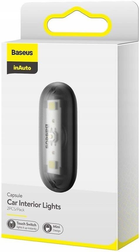 BASEUS 2X SAMOPRZYLEPNA LAMPKA LED SAMOCHODOWA - zdjęcie 9 BASEUS 2X SAMOPRZYLEPNA LAMPKA LED SAMOCHODOWA
