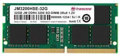 Transcend 32GB DDR4 JM 2666Mhz U-DIMM 2Rx8 2Gx8 CL19 1.2V (JM2666HLE32G)