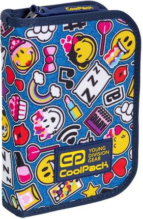 Coolpack Piórnik szkolny Clipper Drawing Hearts 52650CP C76141