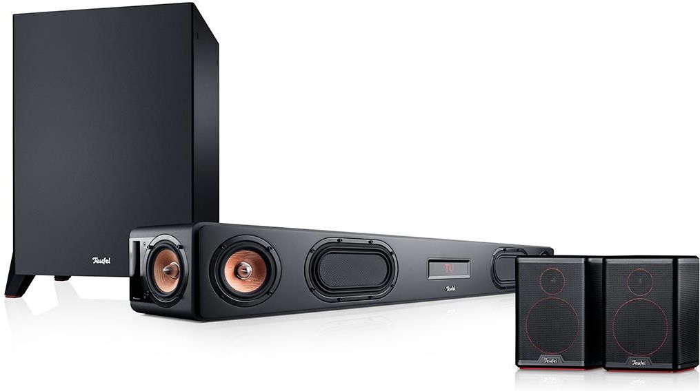 Cinebar Duett Surround Power Edition 4.1-set Soundbar Teufel Cinebar Ultima Surround Power Edition 4.1-Set czarny