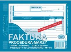 Zdjęcie Druk samokopiujący faktura procedura marży A5 80 kartek MICHALCZYK I PROKOP /195-3E/ - Buk