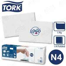 Tork Xpressnap serwetki dyspenserowe N4 <br/>1-warstwowe składane w 1/4 (8x5x225) N4_1w_1-4