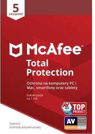 McAfee Total Protection 5D 5PC 1Rok (UPLPIN11150029)