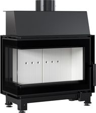 Zdjęcie Kratki Kominek Powietrzny Wkład Stalowy Narożny Lewy Simple 6kW - Pierzchnica