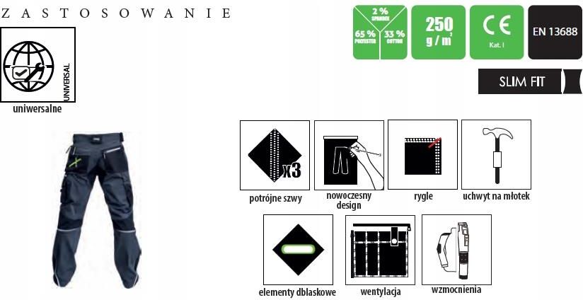Spodnie Robocze Cordura Professional Flex Line Ls - zdjęcie 1 Spodnie Robocze Cordura Professional Flex Line Ls