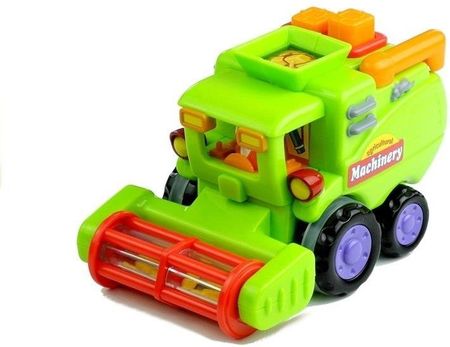 Lean Toys Auto Budowlane Śmieciarka Kombajn Ruchome Elementy