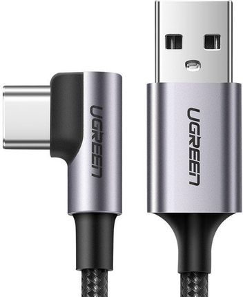 UGREEN KABEL USB   KABEL KĄTOWY USB - USB TYP C 2M 3A SZARY  (UGREEN_20200508120523)
