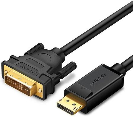 Kabel DisplayPort do DVI UGREEN DP103, FullHD, jednokierunkowy, 2m (czarny)