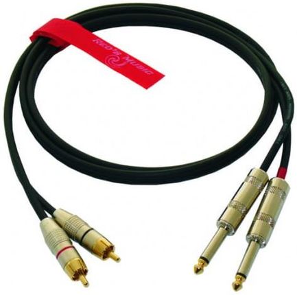 Kabel audio Red's Music AU 14 30 - 2 x jack mono - 2 x RCA 3 m