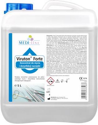 Medisept Viruton Forte 5 L Płyn Koncentrat Do Mycia I Dezynfekcji Narzędzi