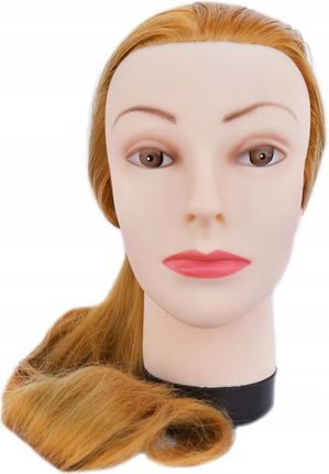 Fryzjerska Główka Treningowa Włosy Blond Long 70Cm - zdjęcie 2