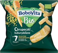 BoboVita Bio chrupeczki kukurydziane delikatnie marchewkowe 20g - Pozostała żywność dla dzieci