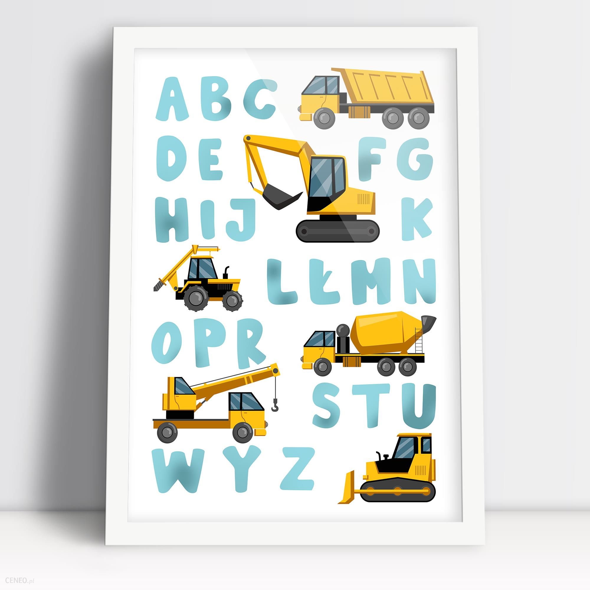 Szafa Babci Stasi Plakat alfabet dla dzieci - pojazdy budowlane - i opinie - Ceneo.pl