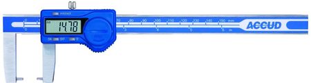 Accud suwmiarka elektroniczna 150/0,01 mm do pomiarów zewnętrznych z wyjściem danych 134-006-11