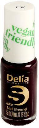 Delia  Cosmetics Vegan Friendly Emalia do paznokci Size S nr 225 Black Berry 5ml