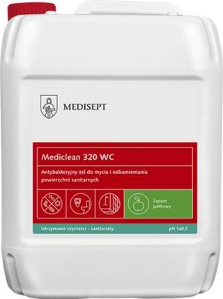 Medi-Sept Mediclean 320 Wc 5L Antybakteryjny Żel Do Mycia I Odkamieniania