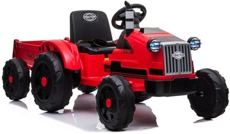 Leantoys Traktor Na Akumulator Z Przyczepą Ch9959 Czerwony