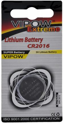 BAT0194 Bateria Vipow Extreme CR2016 (1 sztuka/blister)