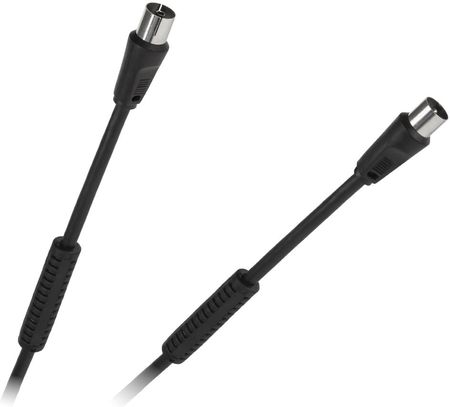 Kabel TV-Video czarny z filtrami 5m