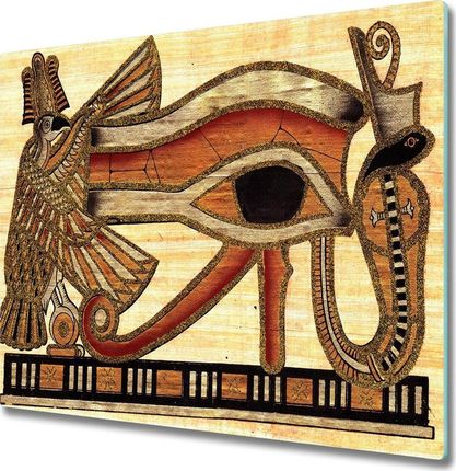 Tulup Deska do krojenia kuchenna Egipskie oko papirus 60x52cm (PLDK60X52NN54719568)