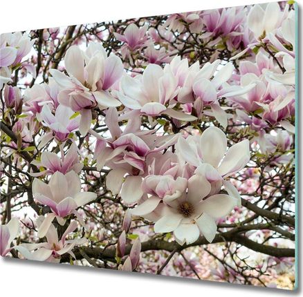 Tulup Deska do krojenia kuchenna Kwiaty magnolii 60x52cm (PLDK60X52NN107287859)