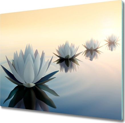 Tulup Deska do krojenia Kwiaty lotosu 60x52cm (PLDK60X52NN68298321)