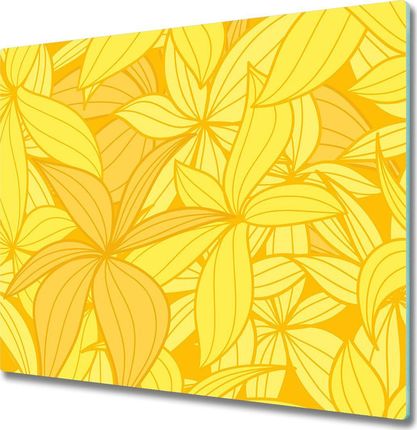 Tulup Deska do krojenia kuchenna Żółte kwiaty 60x52cm (PLDK60X52NN39162100)