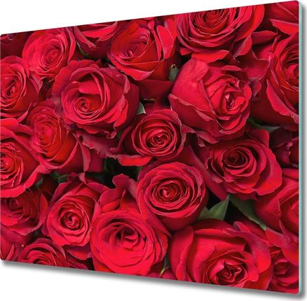 Tulup Deska do krojenia Czerwone róże 60x52cm (PLDK60X52NN67561194)
