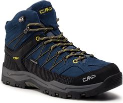 Cmp Kids Rigel Mid Trekking Shoe Wp 3Q12944J Blue Ink Yellow