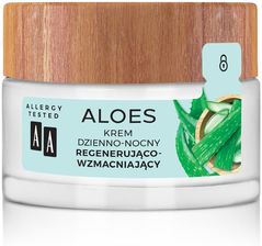 Zdjęcie Krem AA Aloes 100% aloe vera extract dzienno-nocny regenerująco-wzmacniający na dzień i noc 50ml - Suwałki