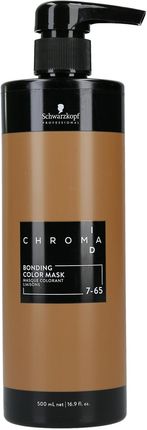 Schwarzkopf Professional Chroma Id Koloryzująca Maska Do Włosów 7-65 500ml