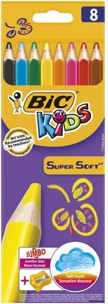 Bic Kids Kredki ołówkowe Supersoft 8 kol 8 kol. (895921)