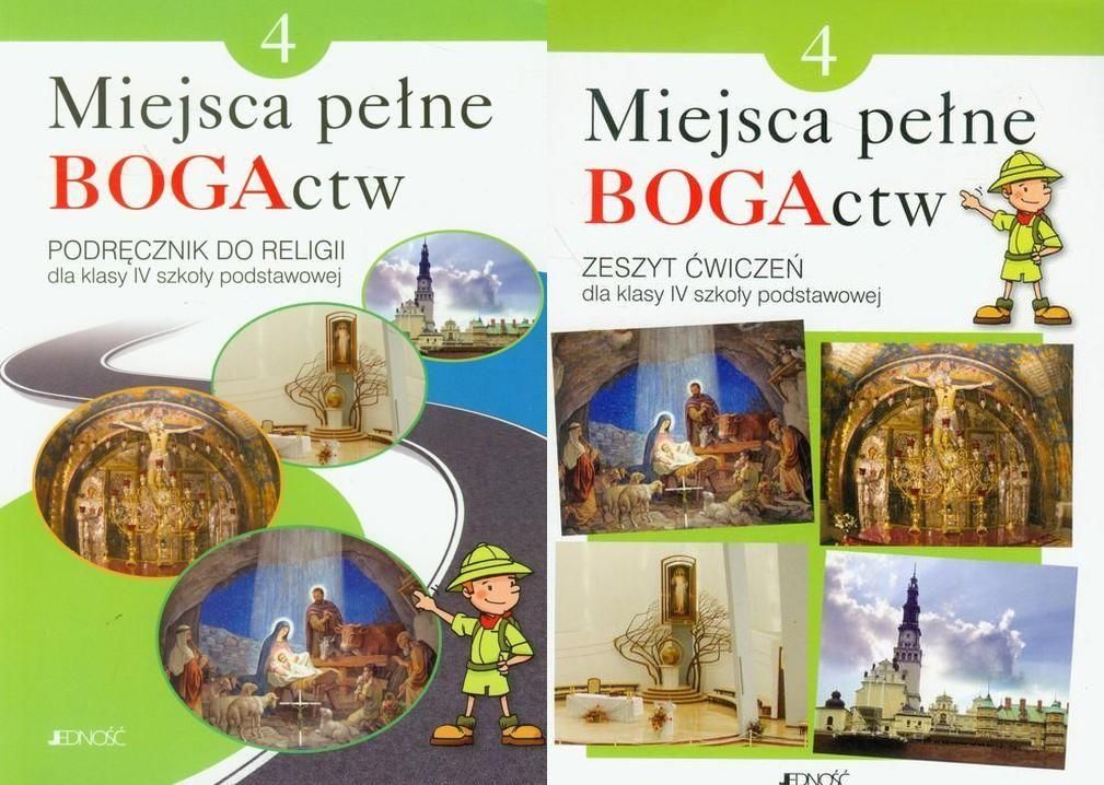 Podręcznik szkolny Miejsca pełne BOGActw kl.4 Komplet Jedność 2020