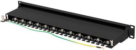 【CPC-L24】フラオ LANBERG PATCH PANEL 24 PORT 1U 19” KAT.7 EKRANOWANY CZARNY