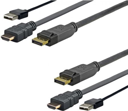 VIVOLINK  PRO HDMI+DP+USB 1M  (PROHDMIUSBDP1)